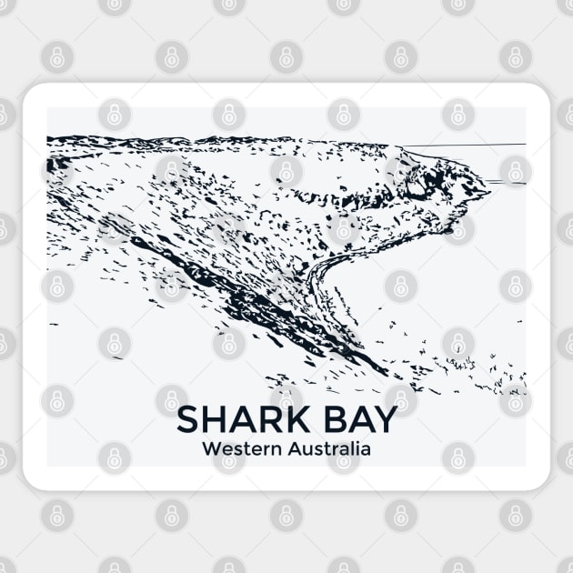 Shark Bay - Western Australia Sticker by Lakeric